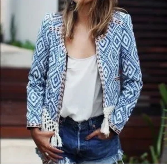 Revolve Tularosa Santa Fe Fringe Jacket Size Small - Picture 2 of 12